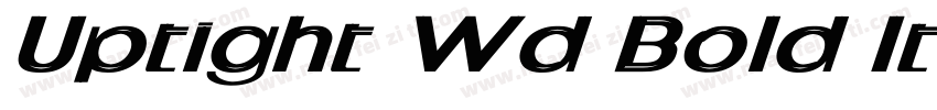 Uptight Wd Bold Italic字体转换